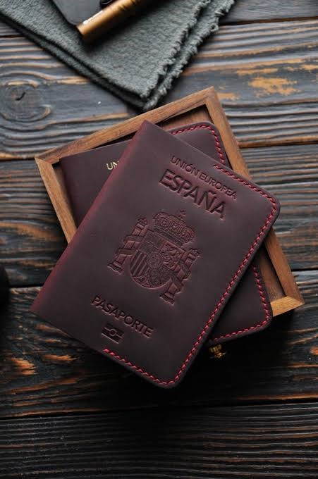 Spanish passport cover
